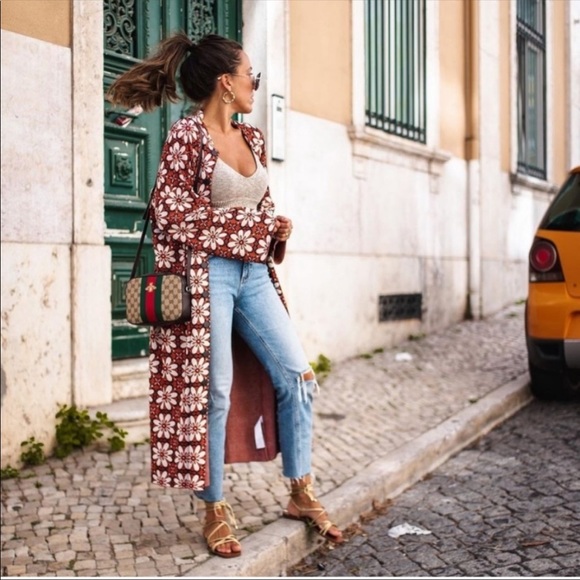 NWT Zara long jacquard knit coat special edition - Picture 3 of 17